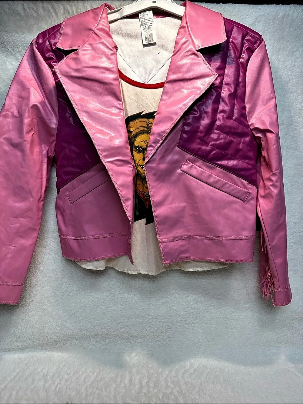 Disguise Garrett Minecraft Movie Costume Pink & Purple Men's XL